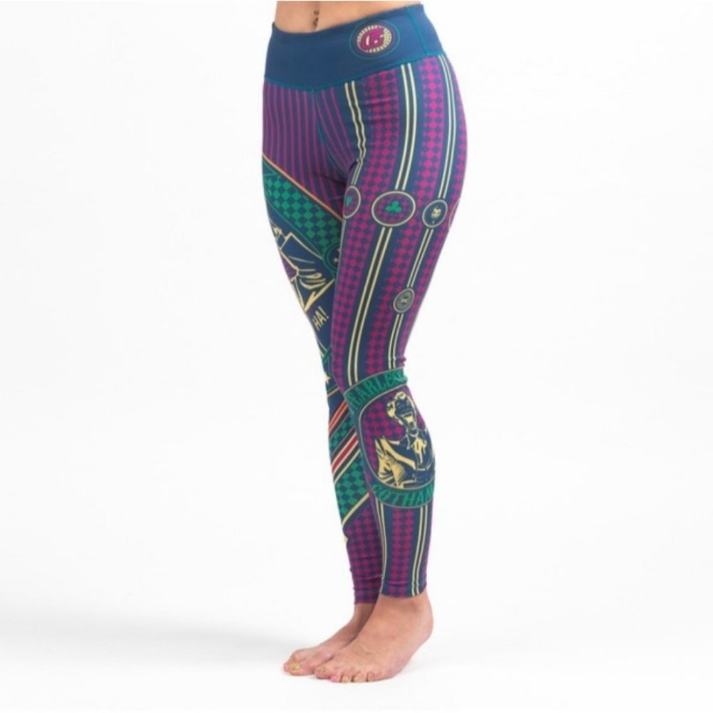 Fusion Fight Gear FG Batman Joker Leggings Womens Size Small Workout Compression